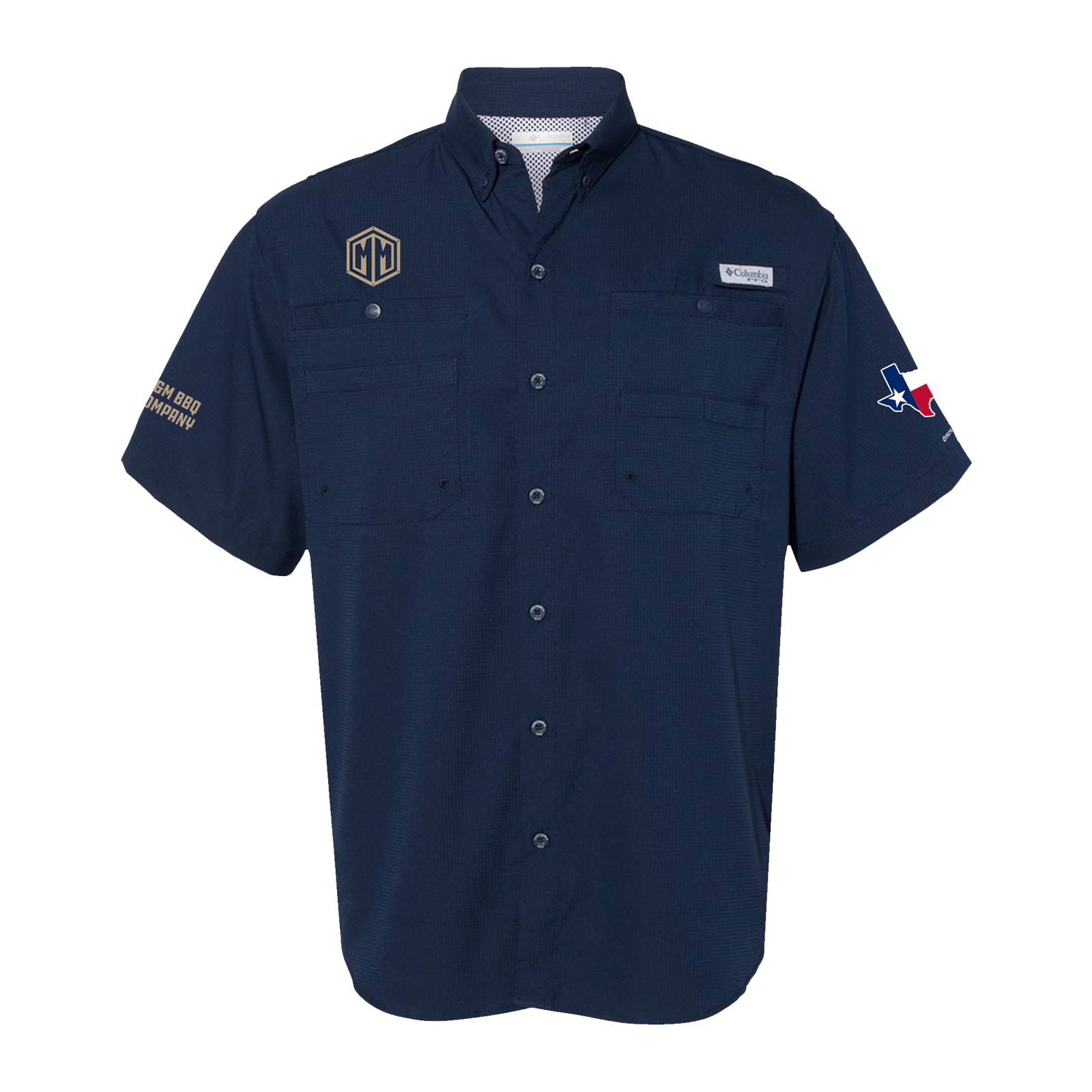 M+M BBQ Columbia Fishing Shirt
